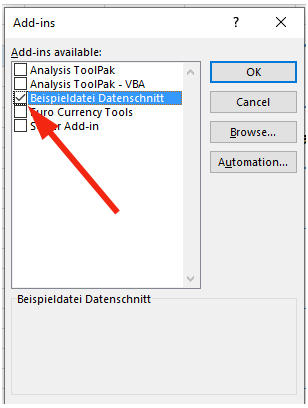 Excel Options Manage Add-ins