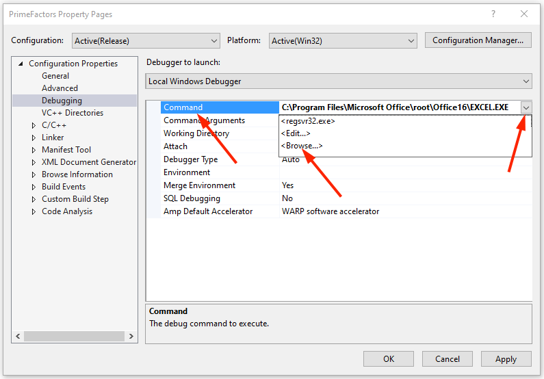 Register EXCEL.EXE file path