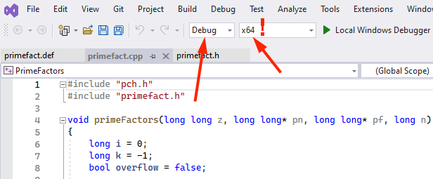 Choose 64-bit DLL for building the solution