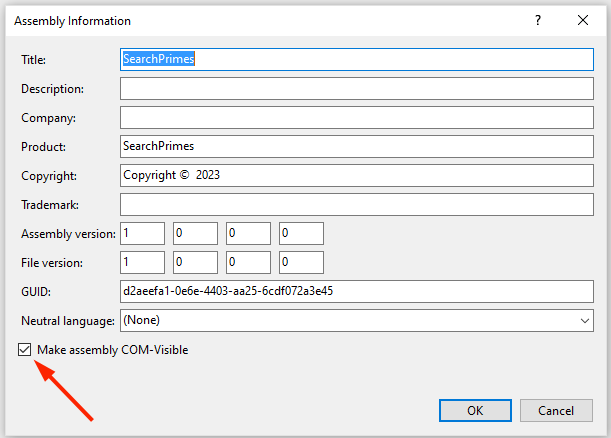 Make assembly COM-Visible