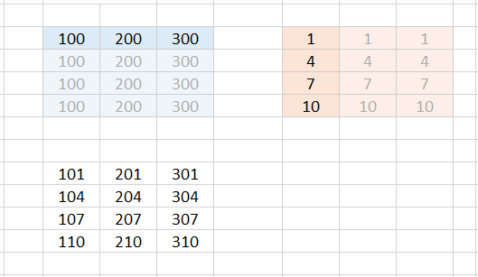 Excel Array formulas Case 5a